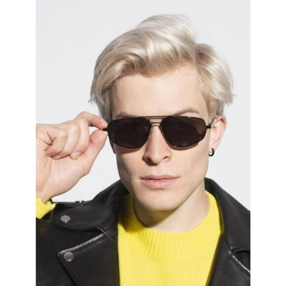 Bottega Veneta Women Sunglasses Black Grey Pilot BV1125S 001 BRAND NEW main image 6